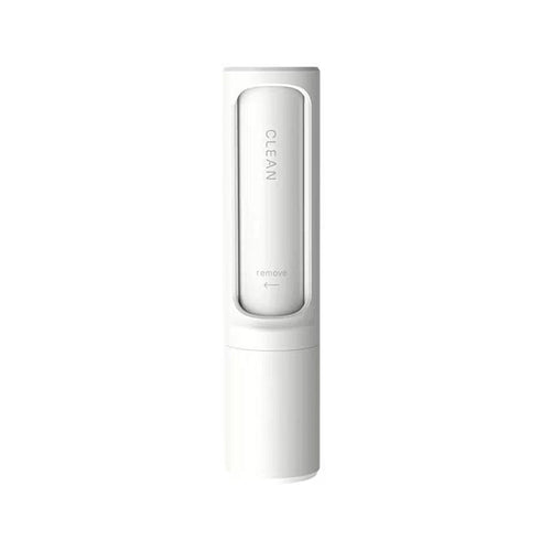 FurSwipe self-cleaning pet hair roller removing dog and cat hair from fabric